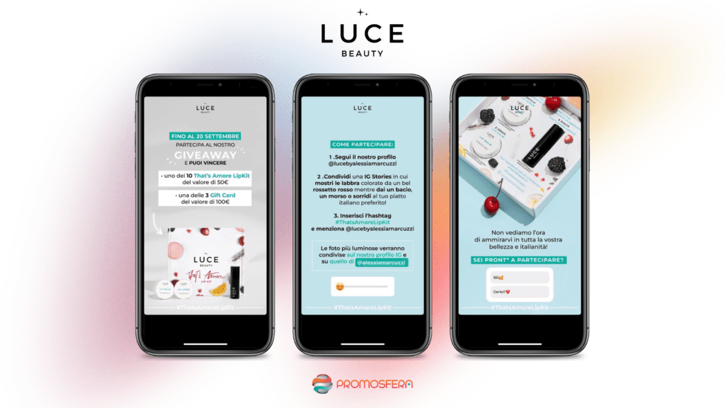 Come funziona il giveaway di Luce Beauty